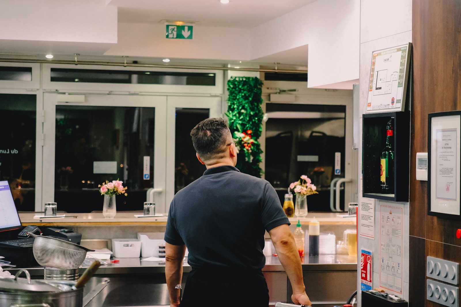 A successful candidate shaking hands